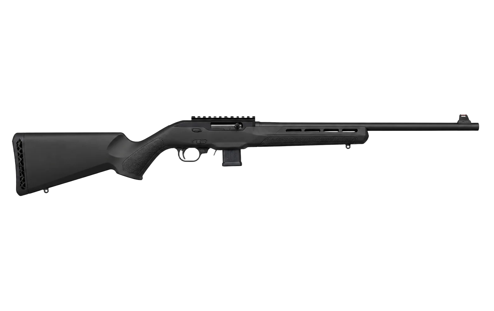Carabina .22 LR semiautomática sem fundo, perfil lateral completo