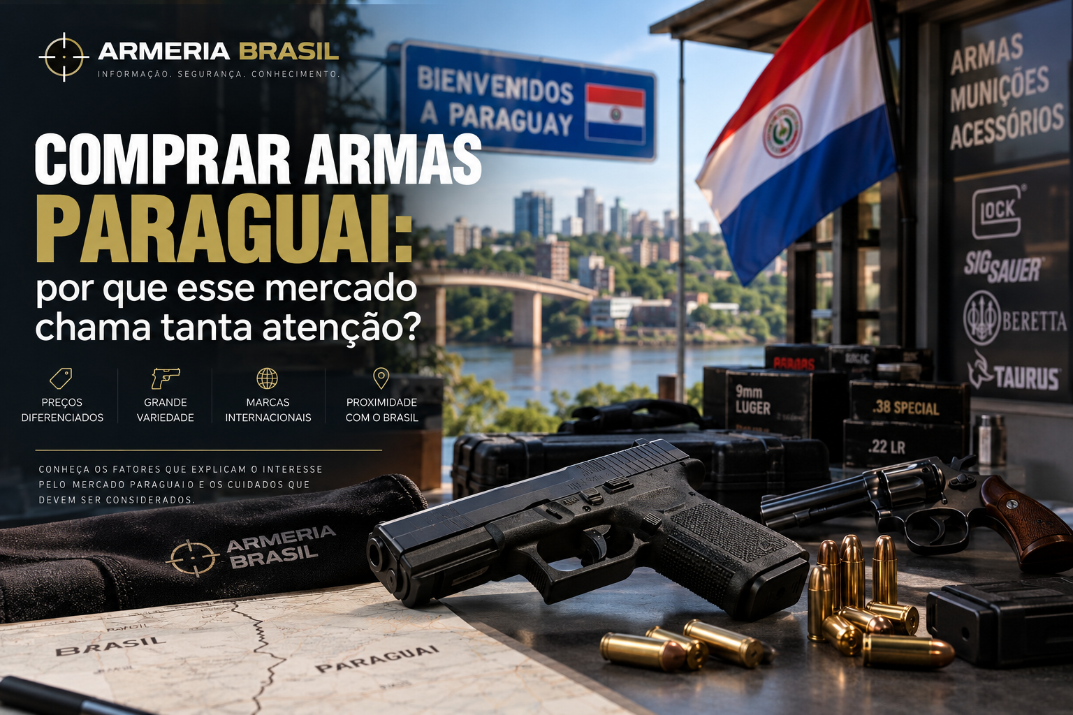 Imagem de capa do artigo comprar armas paraguai, porque chama atenção?